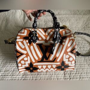 SOLD on MERC… Authentic Louis Vuitton Craft Speedy B 25 Bandolier